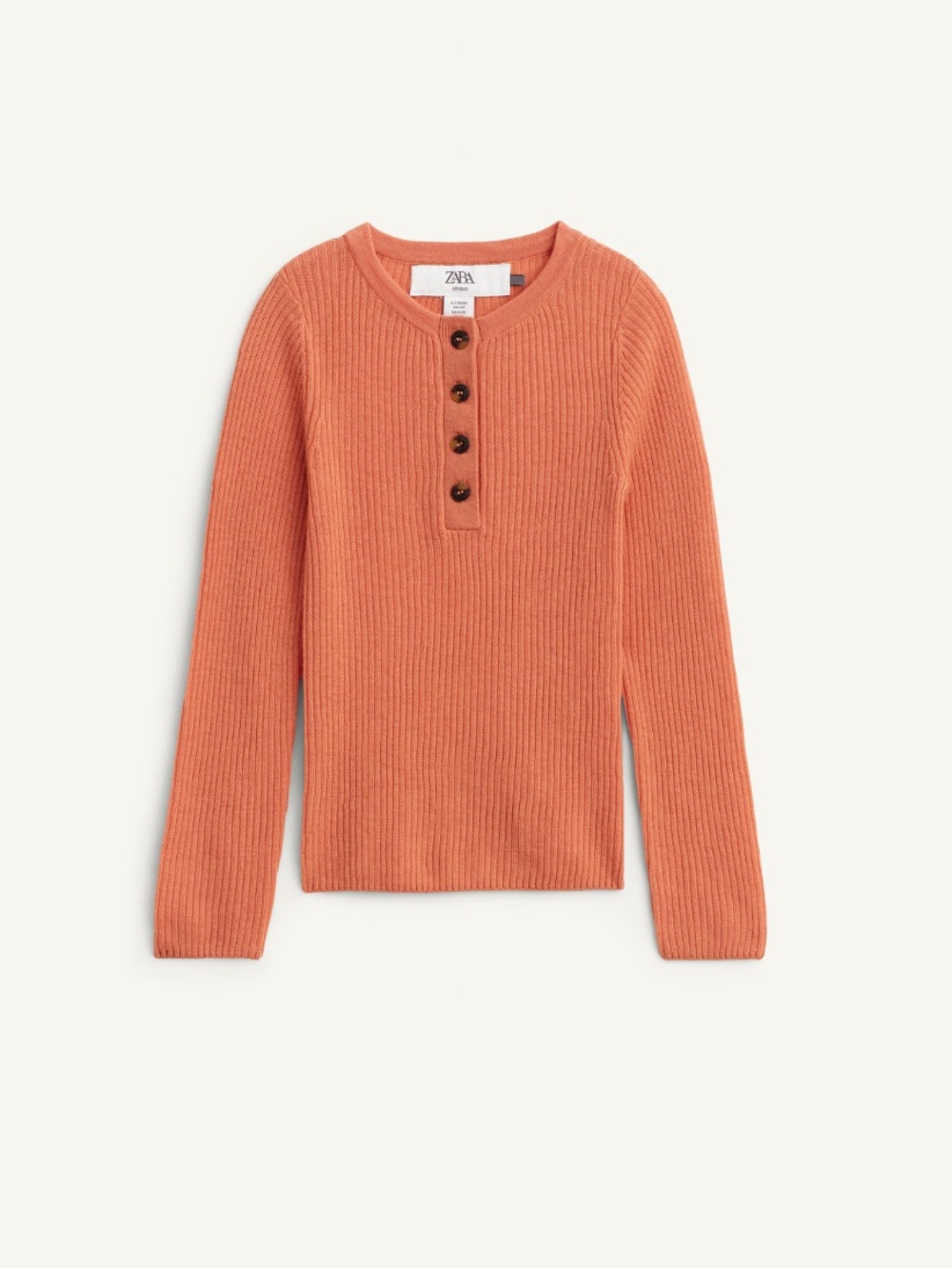 Zara Studio kids NWT Limited Edition 100% wool Henley Sweater